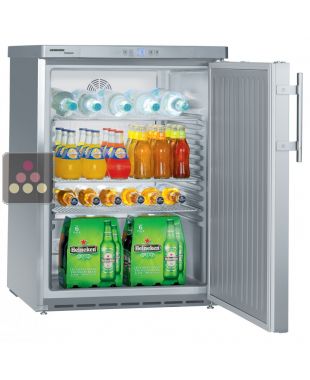 Table-top positif ventilé vitré encastrable sous plan - carrosserie inox - 130L LIEBHERR PRO