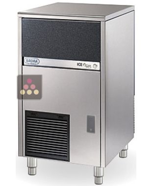 Machine à glaçons cubiques 48kg/24h avec réserve intégrée 25kg et nettoyage automatique - Pose libre - Condenseur à air BREMA
