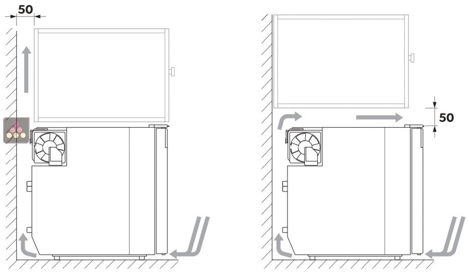 Réfrigérateur-tiroir à compresseur convertible avec compartiment Freezer - 50L - DC 12/24V