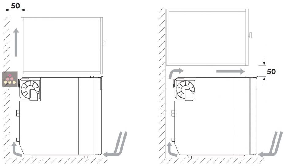 Réfrigérateur-tiroir à compresseur convertible Freezer - 50L - DC 12/24V - Façade inox