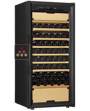 Cave à vin multi-usages de vieillissement, de service des vins frais et de chambrage des vins rouges - 3 températures - Clayettes coulissantes ARTEVINO