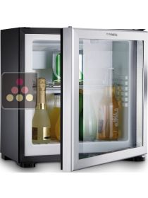 Mini-bar silencieux porte vitrée pose libre/encastrable 18L - Charnières à droite DOMETIC