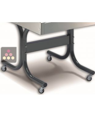 Piétement sur roulettes avec freins  TECNOX