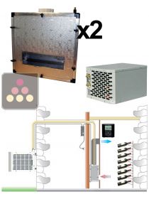 Climatiseur de cave 2900W à évaporateur gainable - Froid uniquement - Gainage vertical FRIAX