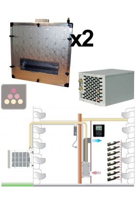 Climatiseur de cave 2900W à évaporateur gainable - Froid uniquement - Gainage vertical