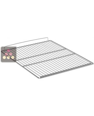 Grille acier inox avec butée arrière pour armoire GN 2/1 LIEBHERR PRO