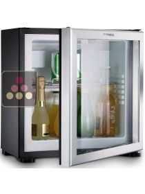 Mini-bar silencieux porte vitrée pose libre/encastrable 18L - Charnières à gauche DOMETIC