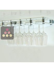 Porte-verre en plexiglas transparent - 20 verres - Fixation murale uniquement SOBRIO