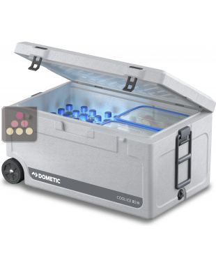 Glacière isotherme avec roulettes et poignée extractible - 86L DOMETIC