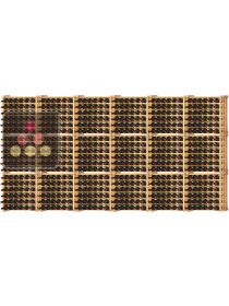 Lot de 18 casiers modulaires en hêtre massif pour 684 Bouteilles Ma Cave à Vin