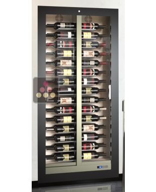 Vitrine à vin encastrable multi-températures - Usage pro - Bouteilles horizontales CALICE DESIGN