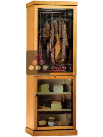 Combiné 2 températures : cave à charcuterie et cave à fromage - Habillage bois CALICE