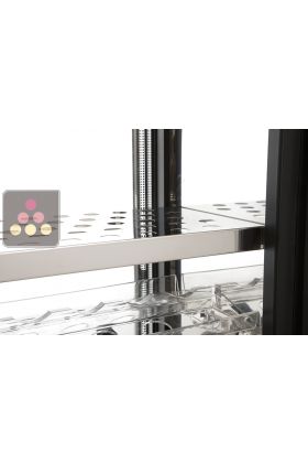 Clayette en inox pour vitrine viande, fromage ou charcuterie de Profondeur 70cm