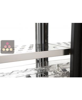Clayette en inox pour vitrine viande, fromage ou charcuterie de Profondeur 70cm BRERA