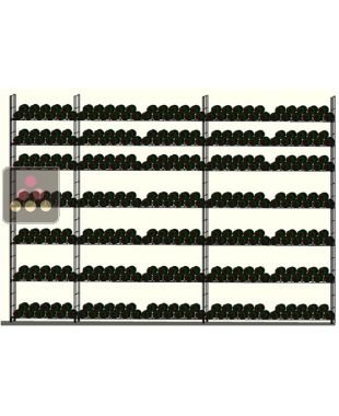 Rangements modulaires pour 976 bouteilles - Fabrication Essential System ARCHITECTURE INTERIEURE DU VIN