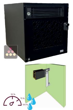 Climatiseur de cave monobloc gainable et encastrable jusqu'à 30m³ - Refroidissement, chauffage et humidificateur - Installation intérieure