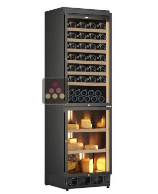 Combiné enchassable d'une cave à vin et d'une cave à fromage - Clayettes coulissantes
CALICE