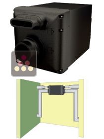 Climatiseur de cave monobloc gainable et encastrable jusqu'à 48m³ - Refroidissement et chauffage - Installation dans pièce intermédiaire FRIAX