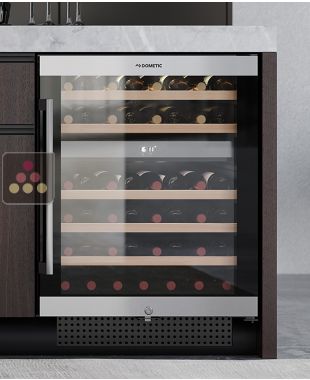 Cave à vin 2 températures de service et de conservation encastrable sous plan DOMETIC