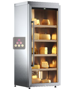 Cave à fromage mono-température de conservation - Pose libre - Habillage inox CALICE