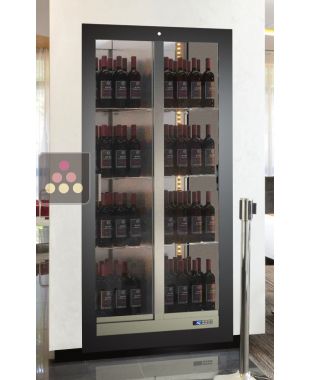 Vitrine à vin encastrable multi-températures - Usage pro - Bouteilles verticales CALICE DESIGN