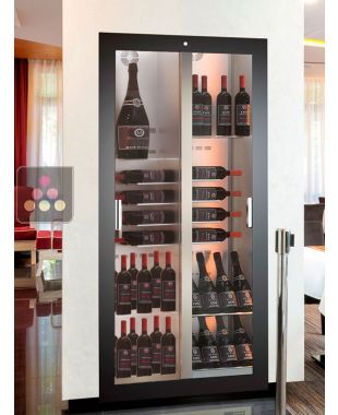 Vitrine à vin encastrable multi-températures - Usage pro - Équipement mixte - P36cm CALICE DESIGN