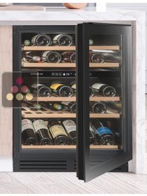 Cave à vin 2 températures de conservation et/ou de service encastrable AVINTAGE