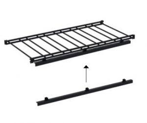Avec supports pour éclairage LED horizontal. Prévu pour recevoir profil LED + LED (non inclus, à la charge du client)