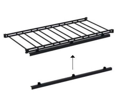 Avec supports pour éclairage LED horizontal. Prévu pour recevoir profil LED + LED (non inclus, à la charge du client)